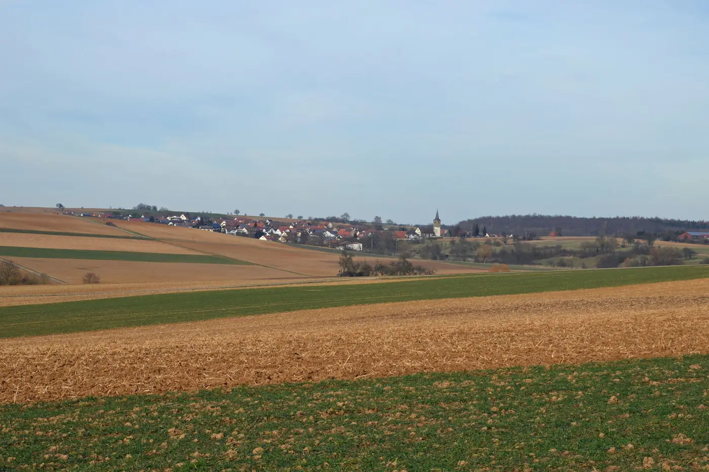 Blick auf Bachenau von Süden.