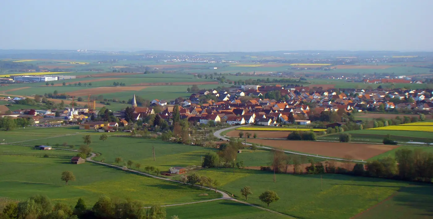 Blick auf Dürrenzimmern