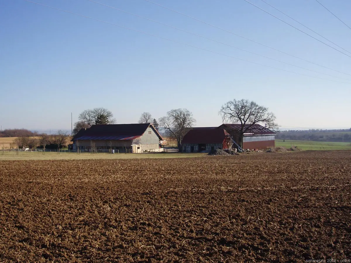 Eichhäuser Hof bei Bad Rappenau-Bonfeld, Ansicht von Nordwesten