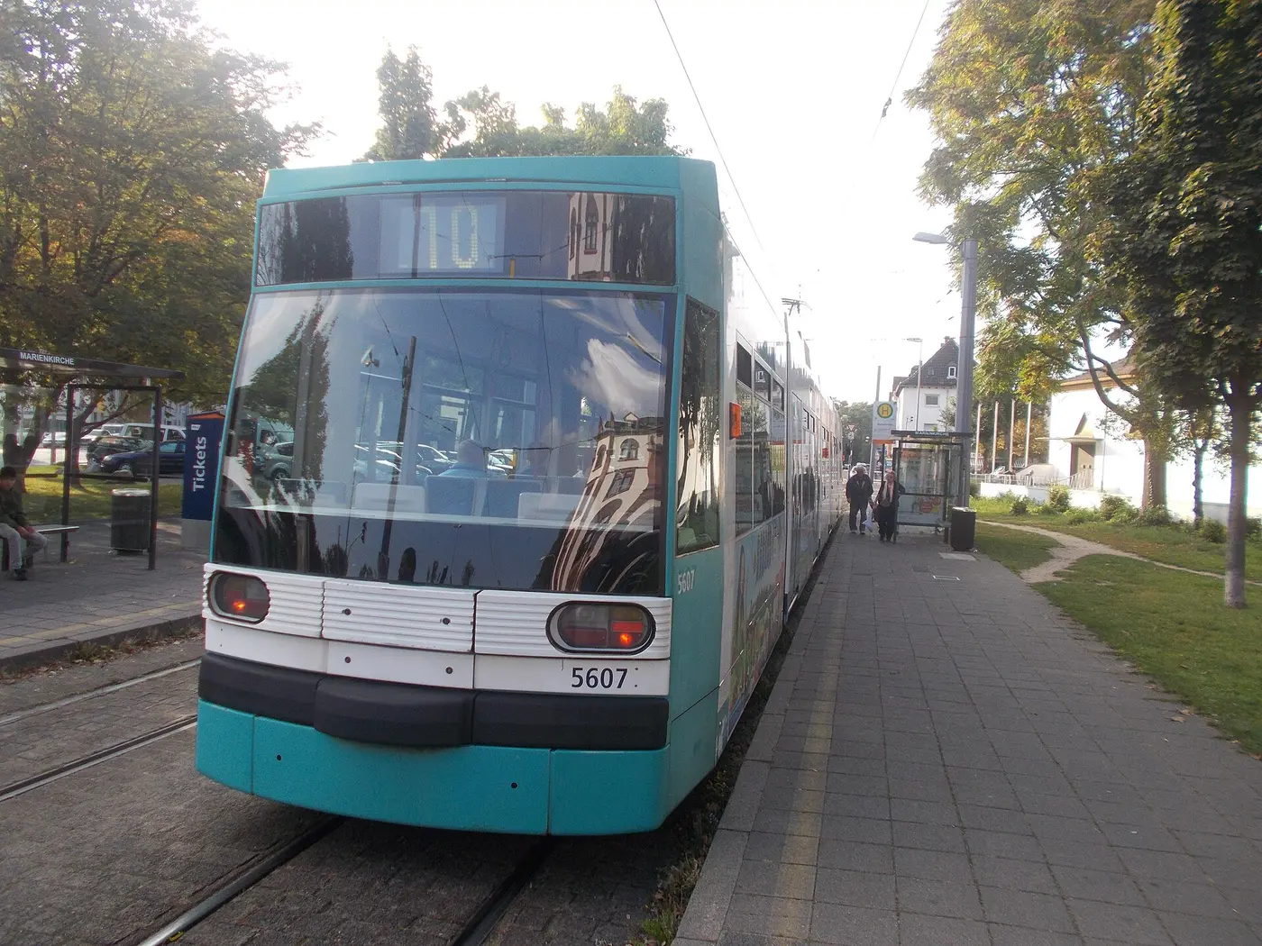 Straßenbahn Ludwigshafen in Friesenheim, Haltestelle Marienkirche