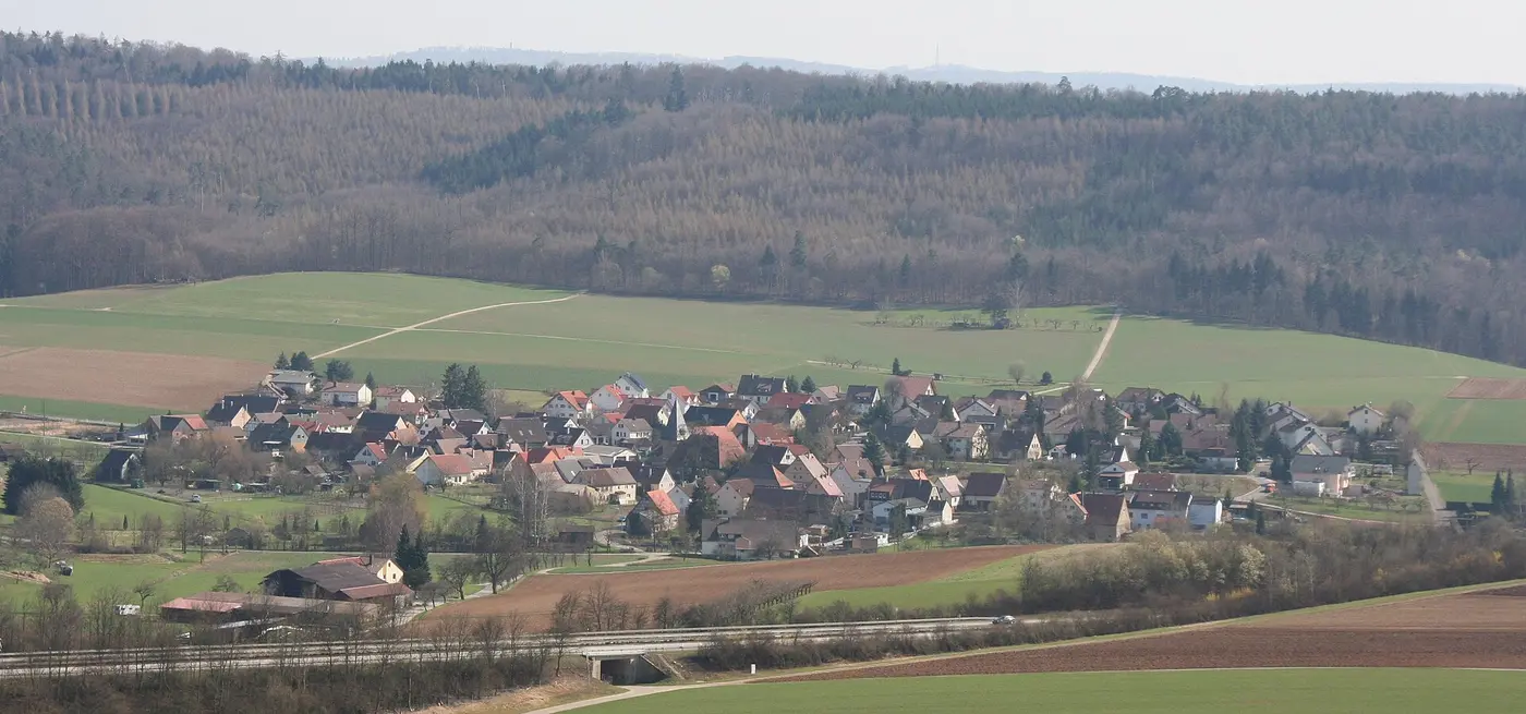 Eberstadt -Hölzern von Nordwesten