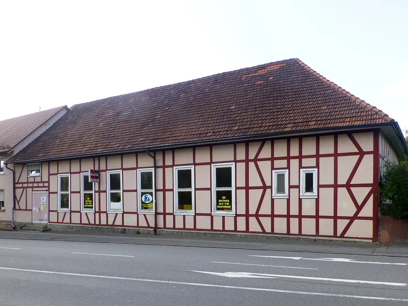 Denkmalgeschütztes Fachwerkhaus Reichelsheimer Straße 1 in Fürth-Krumbach