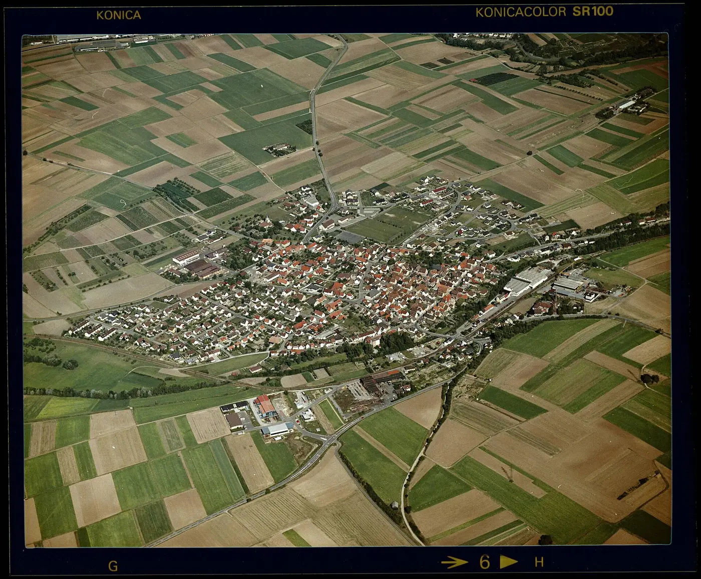Luftbild von Meimsheim - Staatsarchiv Sigmaringen - Archivalieneinheit N 1/96 T 1 Nr. 857