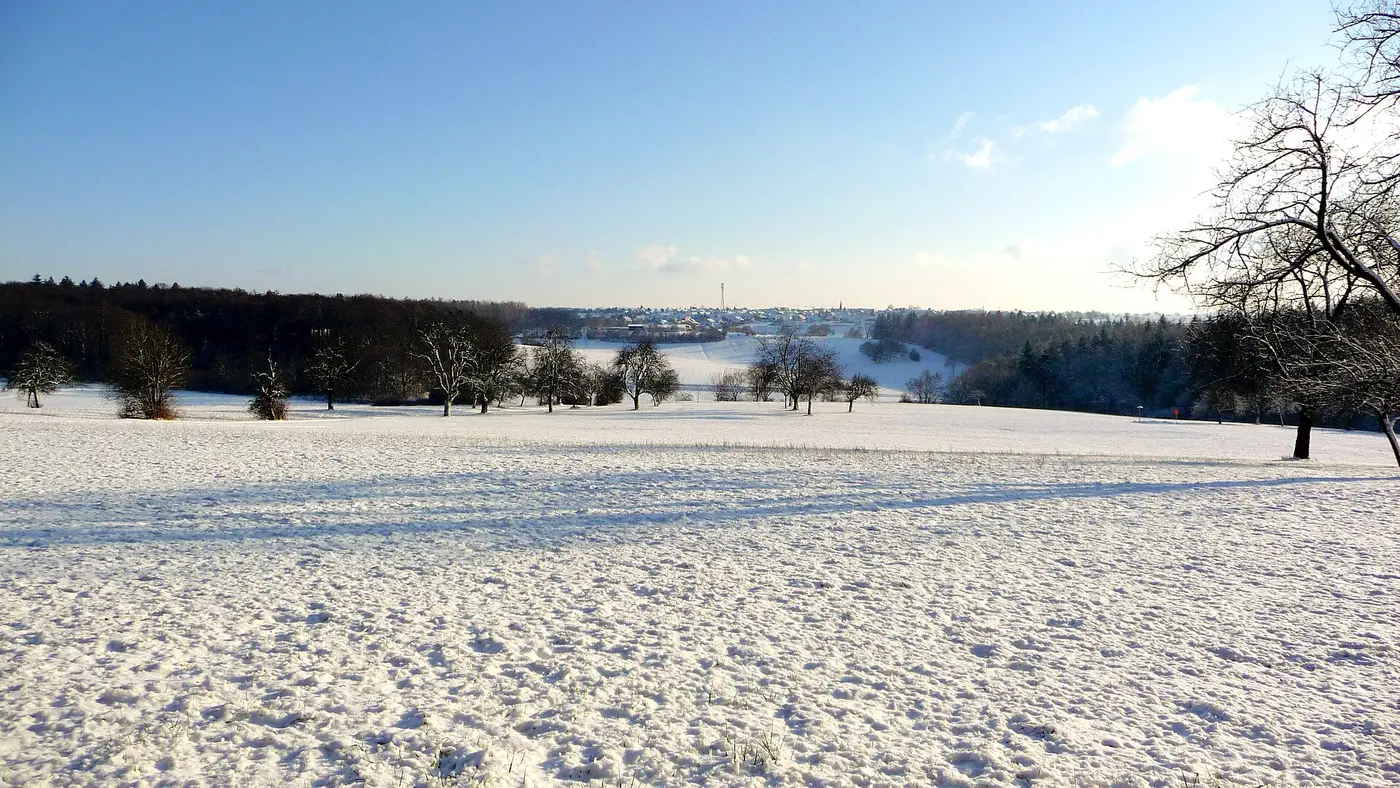 Neulingen in Baden-Württemberg im Winter