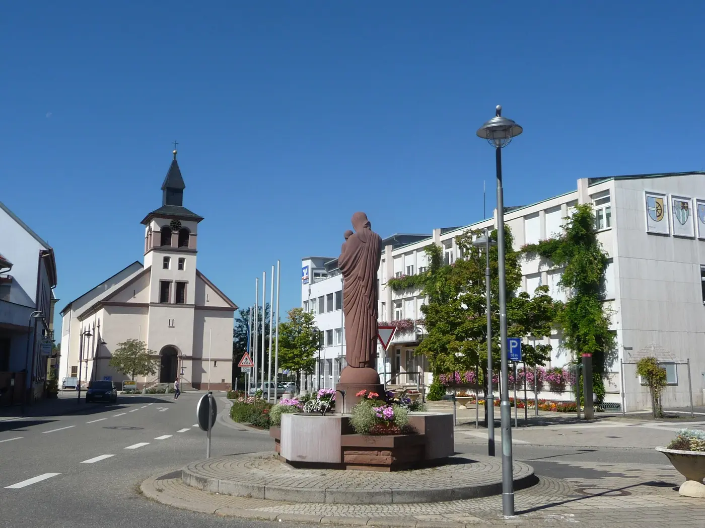 Oberhausen (Oberhausen-Rheinhausen), Ortsteil der Gemeinde Oberhausen-Rheinhausen, Landkreis Karlsruhe, …