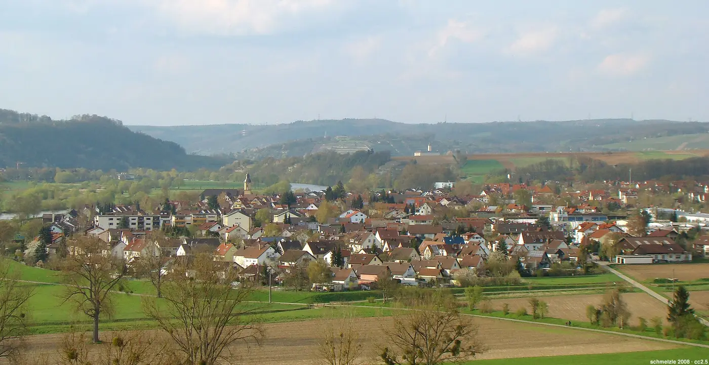 Offenau, Blick von Bad Wimpfen
