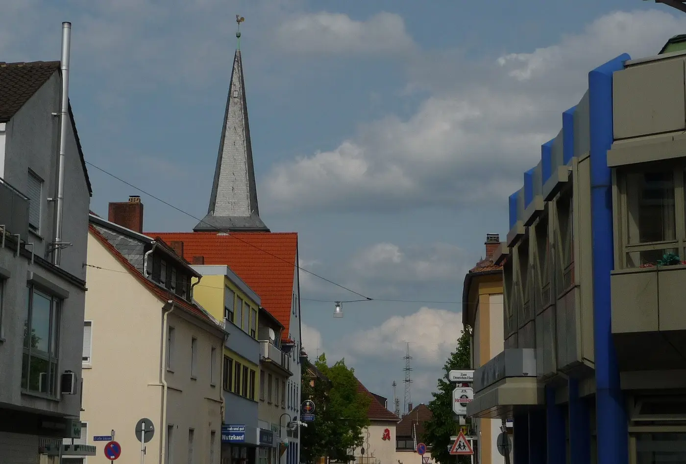 street in Ludwigshafen, Germany
