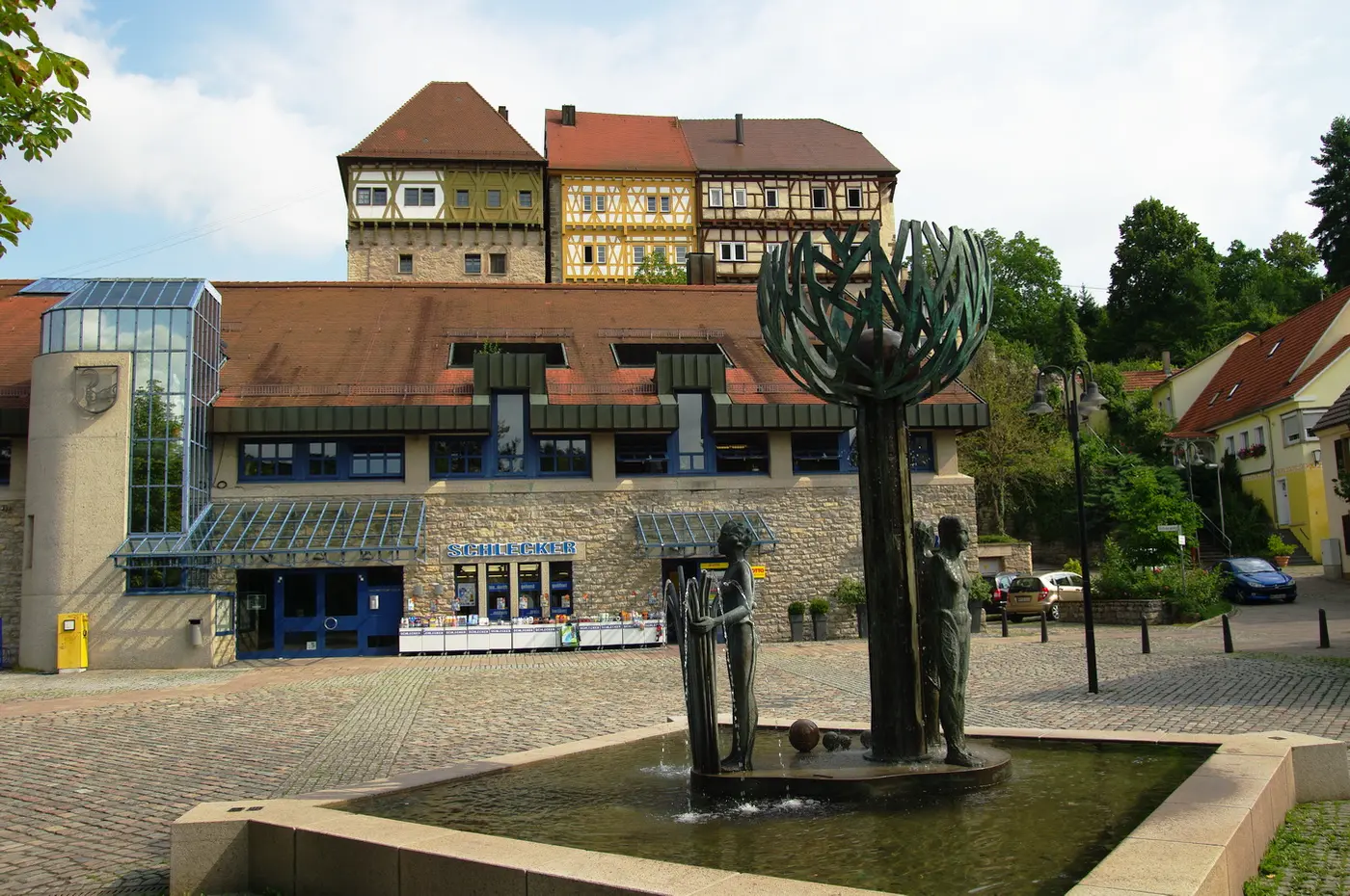 Talheim, Obere Burg Gemeindezentrum Jahreszeitenbrunnen